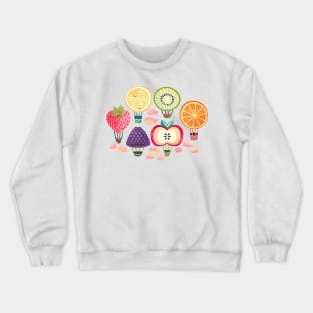 Fruity Hot Air Balloons 1 Crewneck Sweatshirt